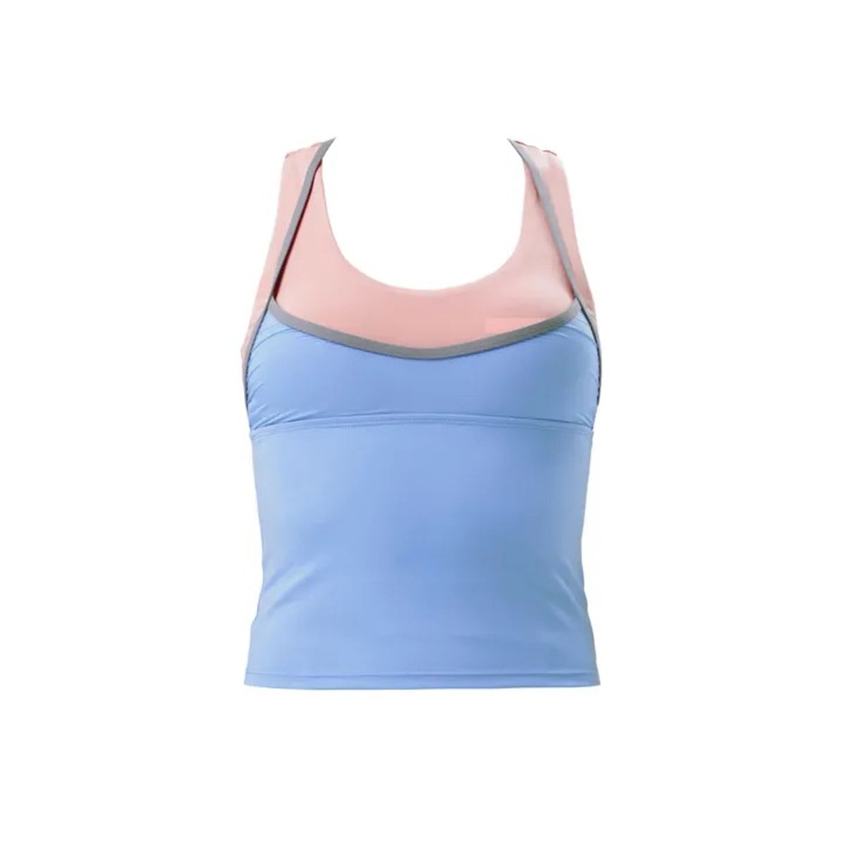쿠아비노(QUAVINO) 게임 스타트 애슬레저 <br>민소매탑 블루 코랄