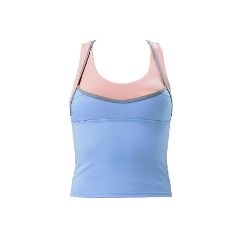 게임 스타트 애슬레저 <br>민소매탑 블루 코랄