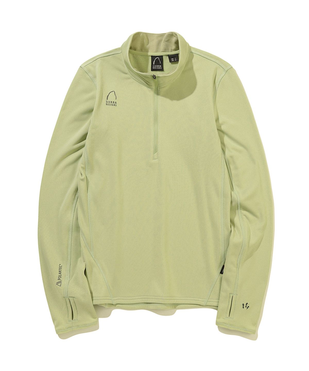 시에라디자인(SIERRA DESIGNS) W) 맨던홀 폴라텍 파워그리드 하프집업 (슬림핏) SAGE GREEN