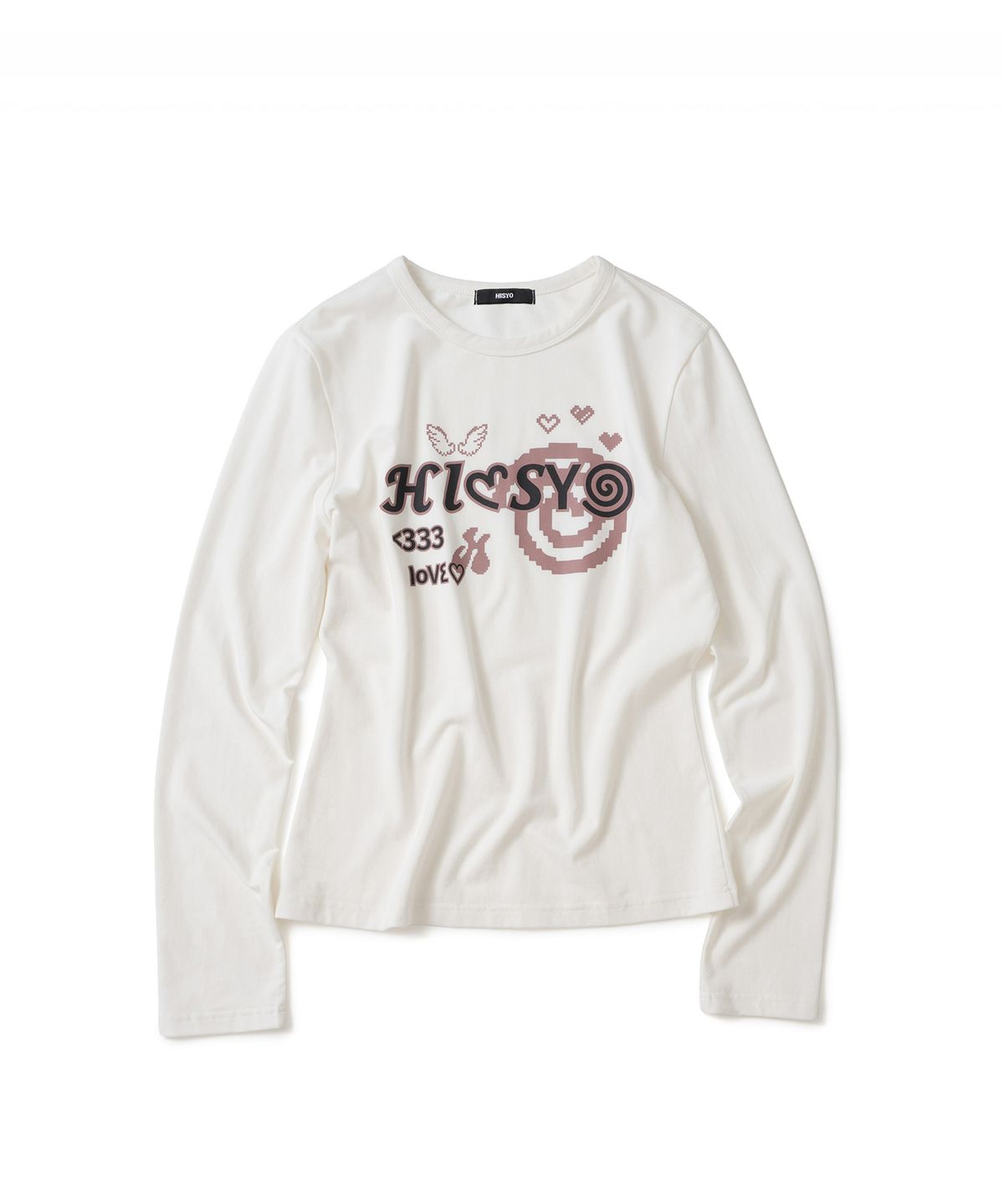히쇼(HISYO) Wing Heart 333 Long Sleeve - White