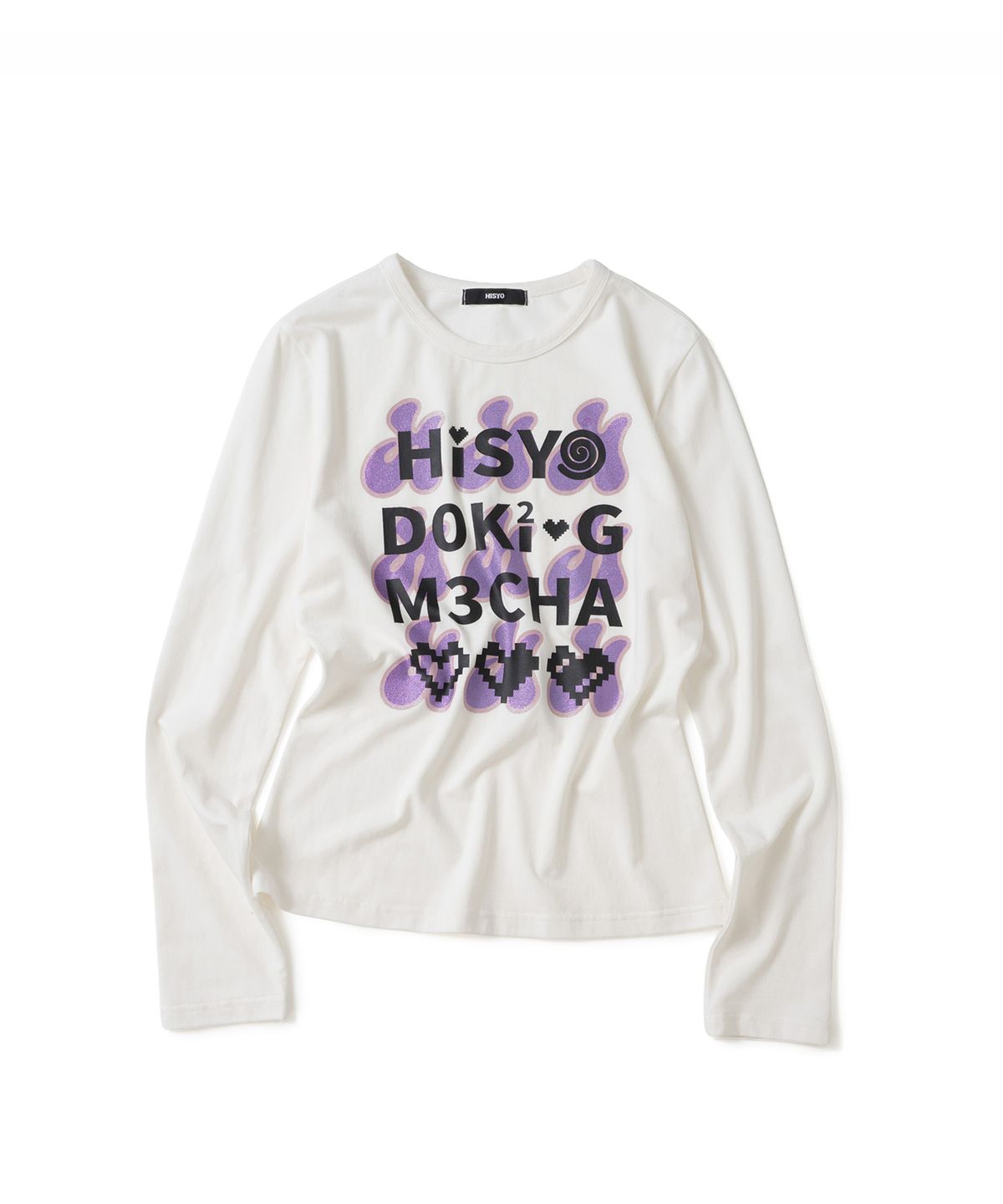 히쇼(HISYO) Doki Glitter Long Sleeve - White