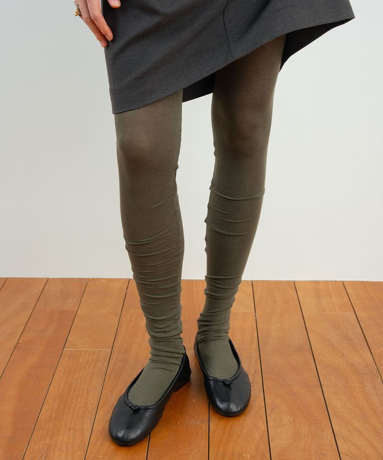 Long Warm Daily Tights (Khaki)
