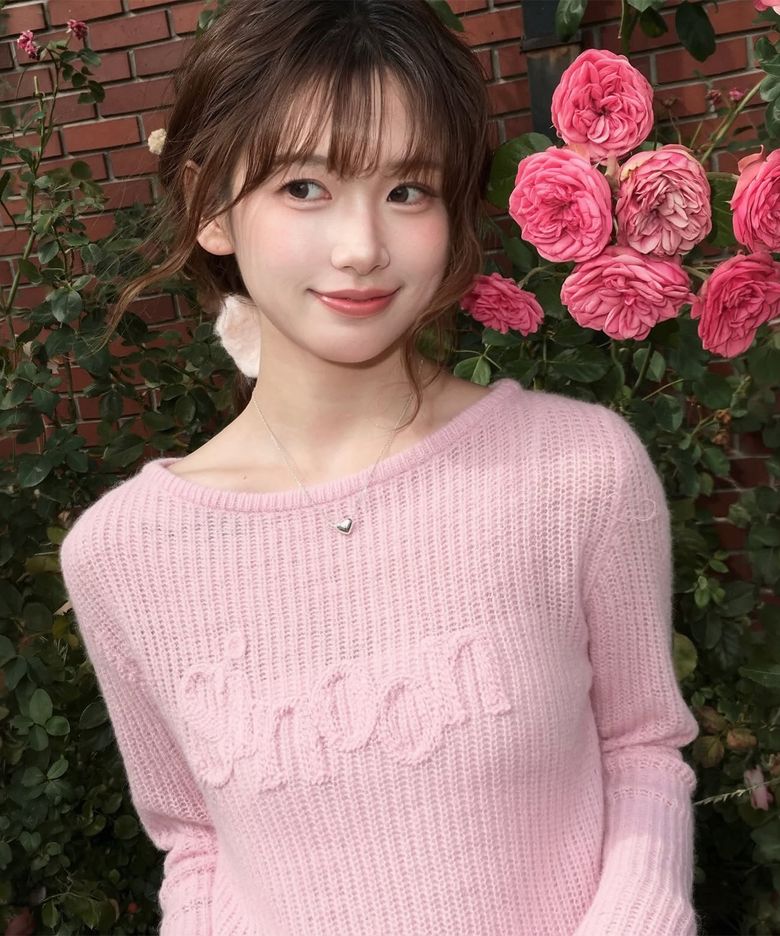 Sinoon Logo Sheer Knit (Pink)