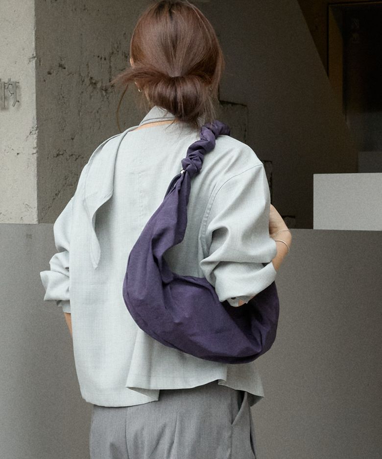 Glossy Small Tangle Twist Bag_Purple