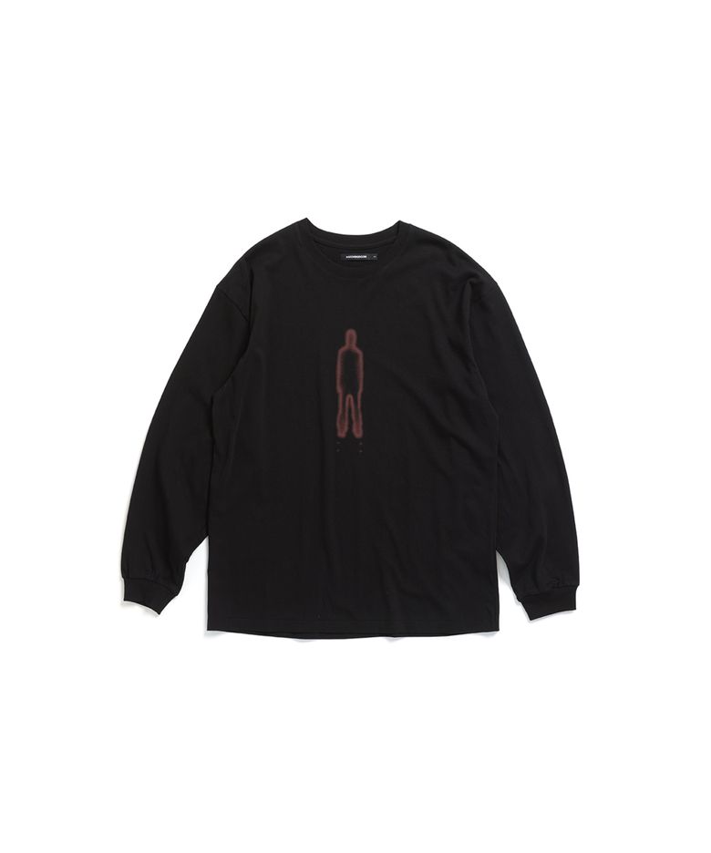 Red Ghost Tee Black
