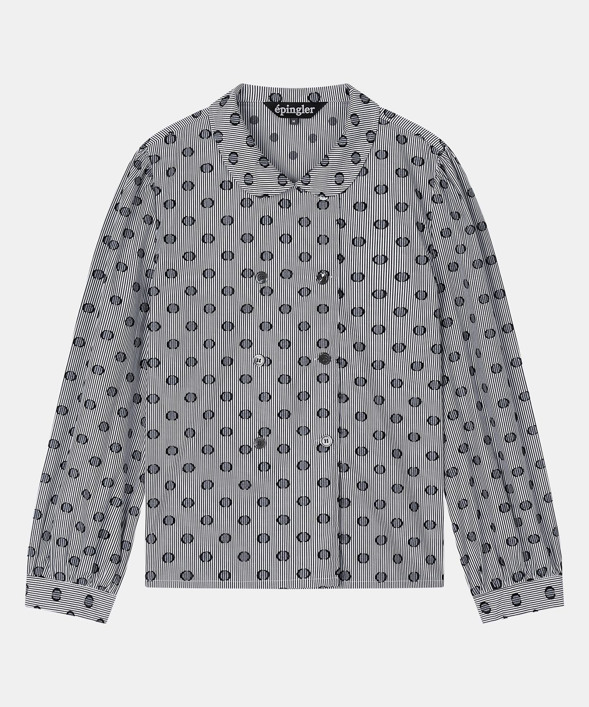 에핑글러(EPINGLER) DOT LONG SLEEVE BLOUSE - BLACK