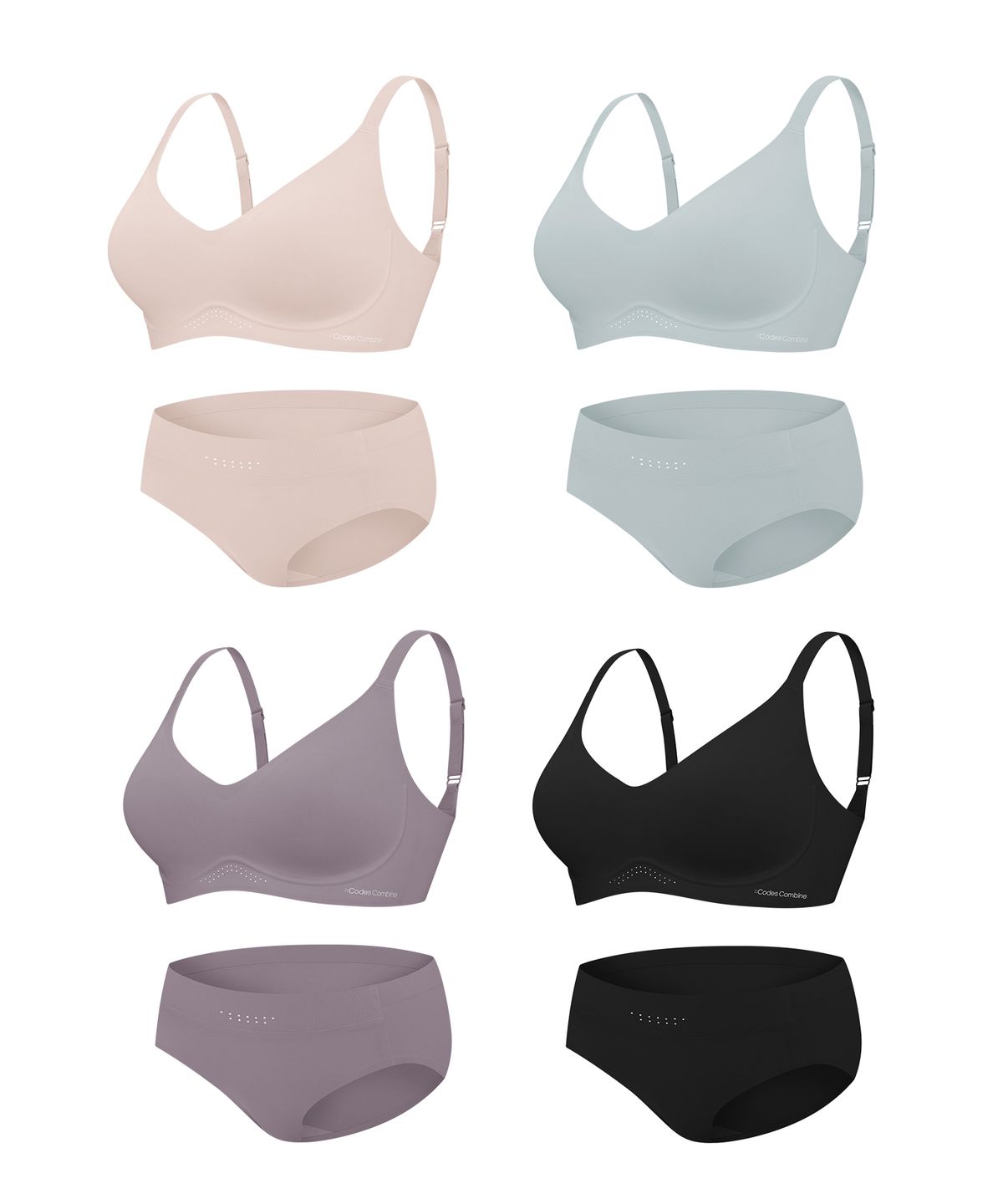 코데즈컴바인 이너웨어(CODES COMBINE INNERWEAR) 밸런스핏 심리스 브라 팬티 세트
