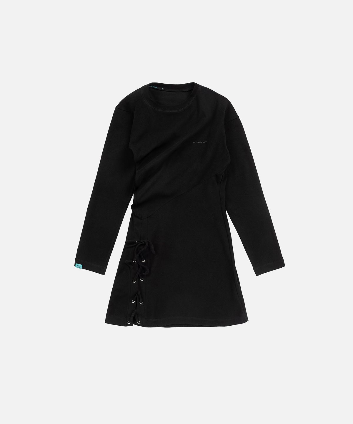 인스턴트펑크(INSTANTFUNK) TWISTED LACE UP MINI DRESS - BLACK