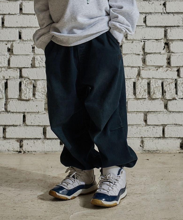 [발매기념10%쿠폰] KIDS BRUSHED DENIM PANTS(기모) - NAVY