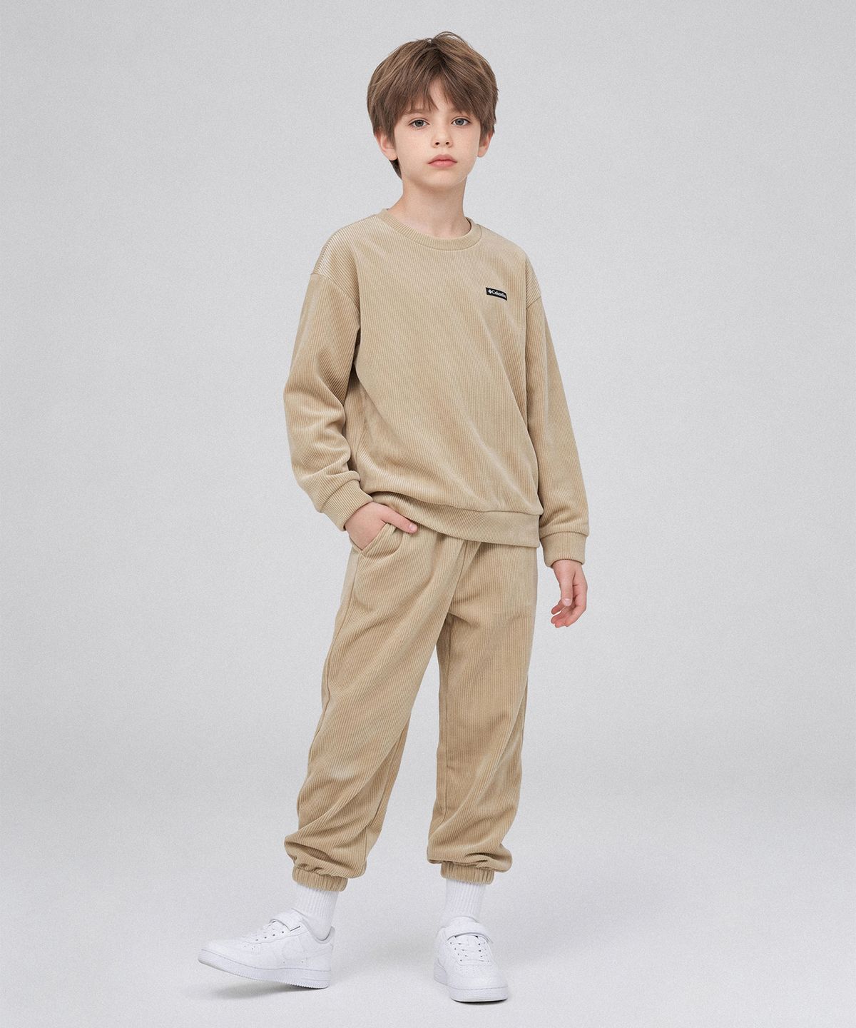 컬럼비아 키즈(COLUMBIA KIDS) 키즈 코듀로이 셋업_베이지 (C74-YKD671)