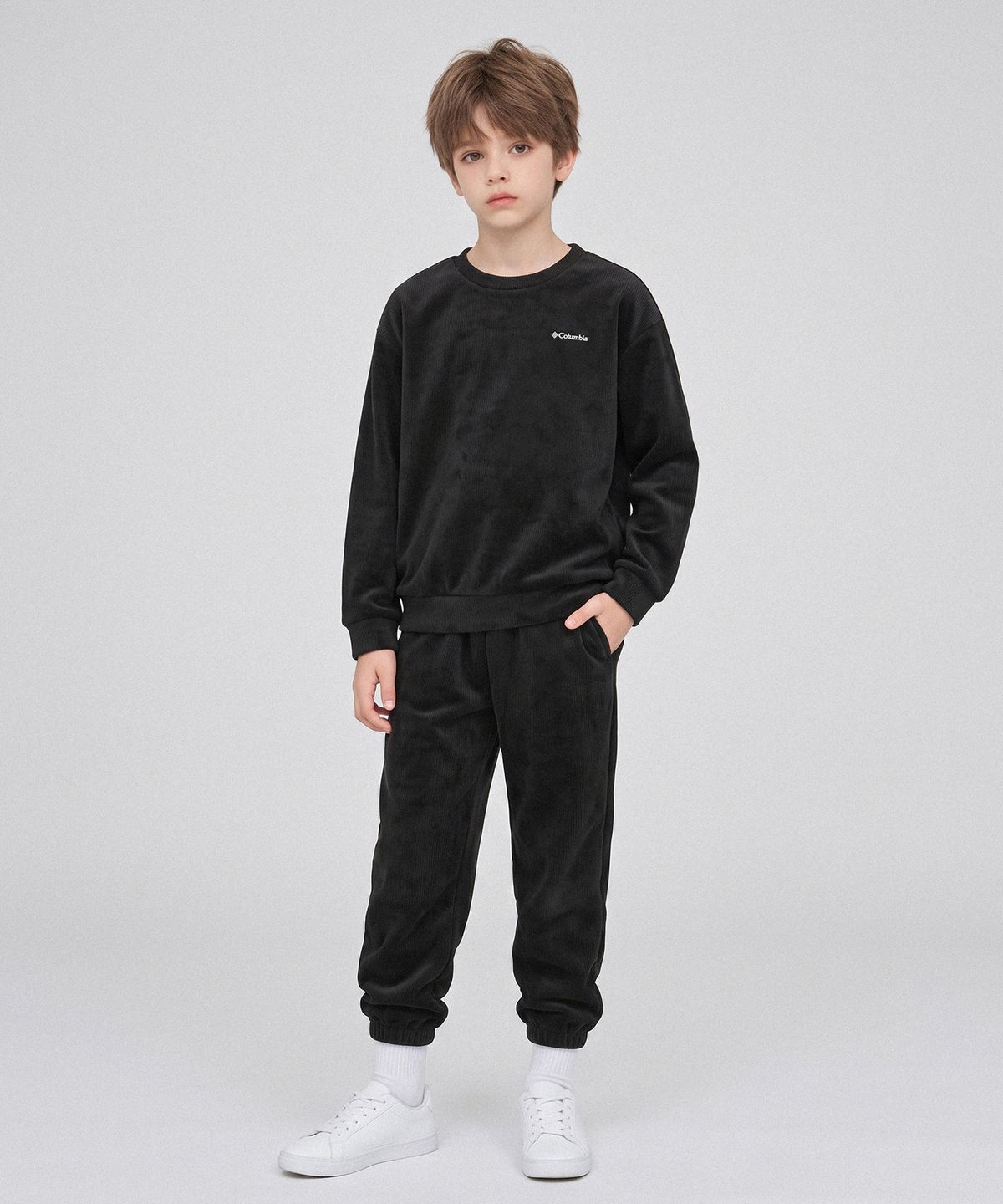 컬럼비아 키즈(COLUMBIA KIDS) 키즈 코듀로이 셋업_블랙 (C74-YKD671)