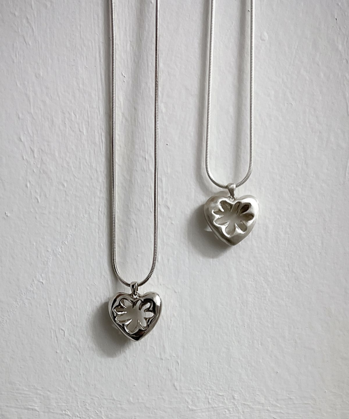 헤트(HAETT) [925 silver] thorn to core necklace