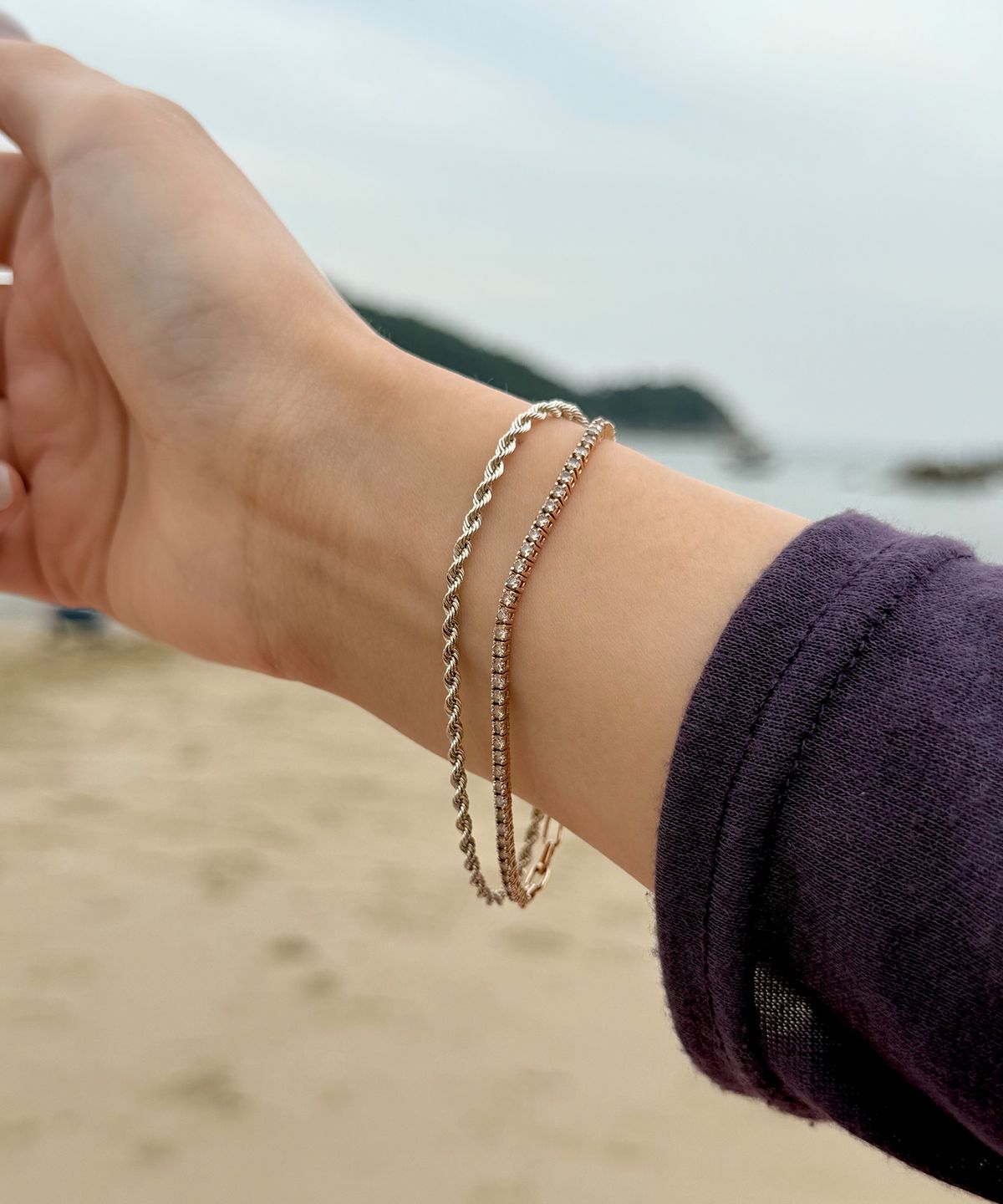제이라헬(J-RAHEL) [14K/18K 골드] 클래식 로프체인 팔찌 *2.2MM*