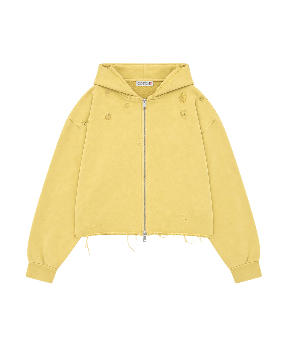 카치스(COTCHS) SAVAGE HOODED ZIP UP - YELLOW