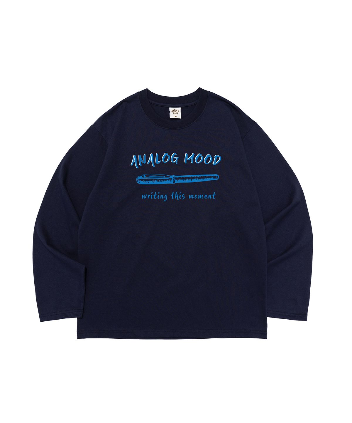 아날로그무드(ANALOG MOOD) 라이팅 모먼트 펜 긴팔티셔츠 (네이비)