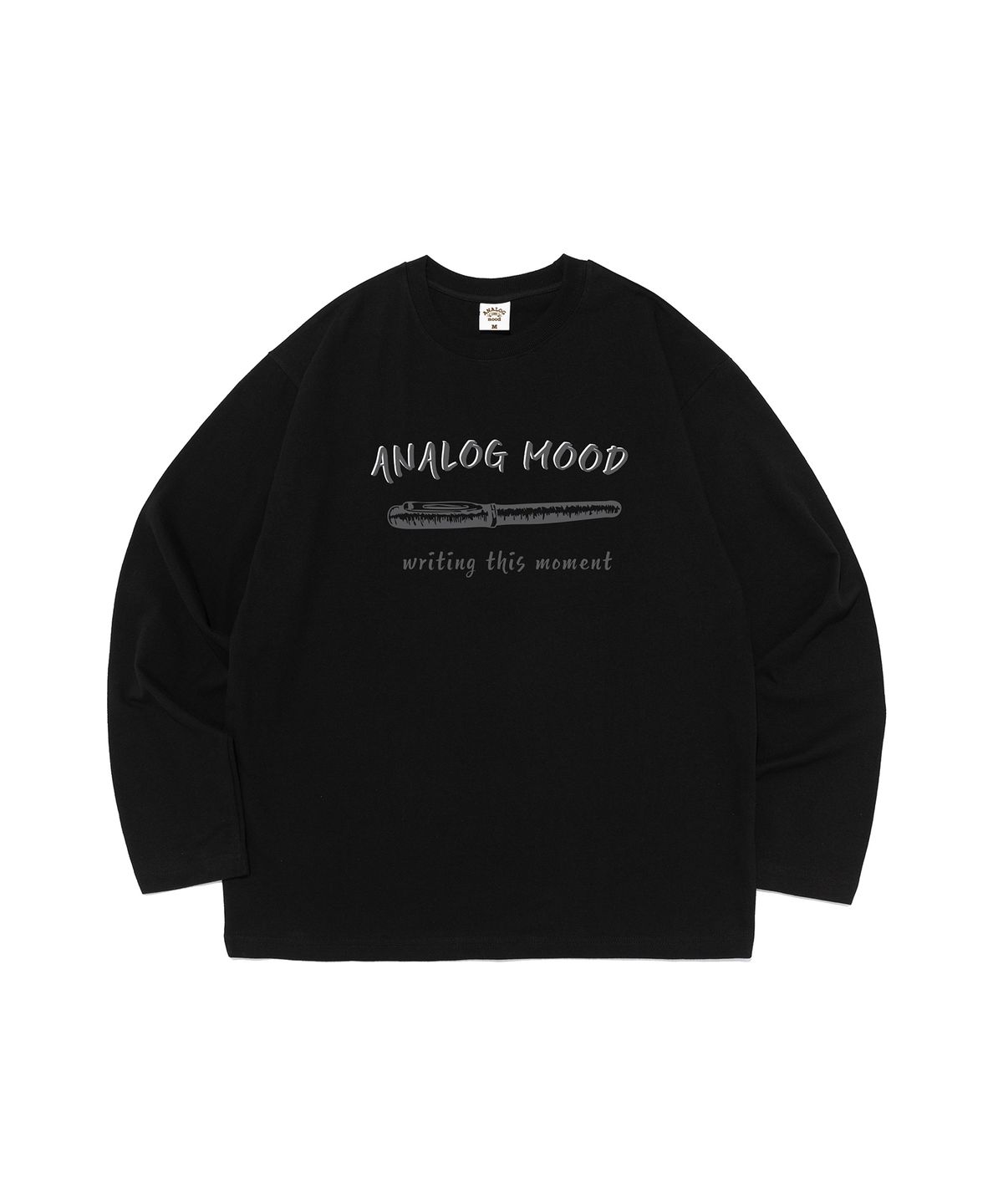 아날로그무드(ANALOG MOOD) 라이팅 모먼트 펜 긴팔티셔츠 (블랙)