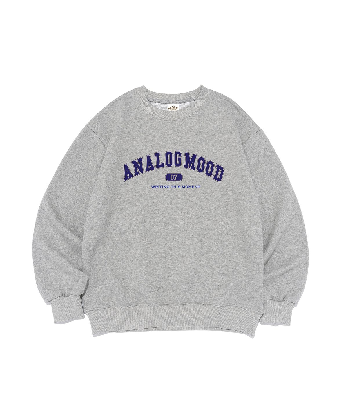 아날로그무드(ANALOG MOOD) [논기모/기모] 아치 로고 스웨트셔츠 (그레이)