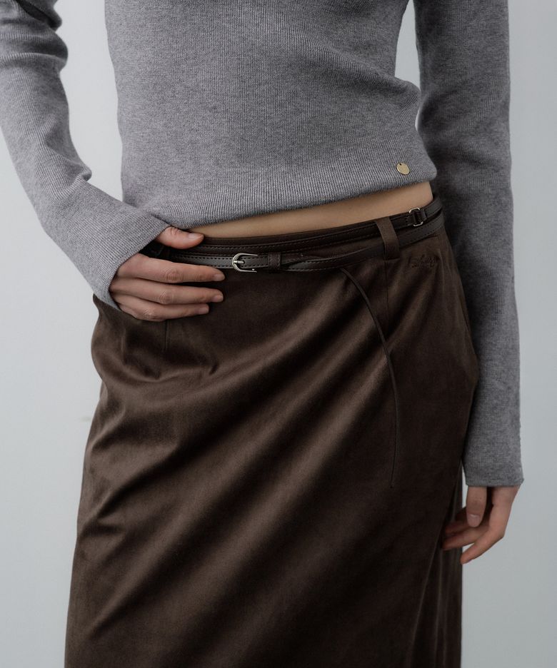 Double Wrap Long Belt (Brown)