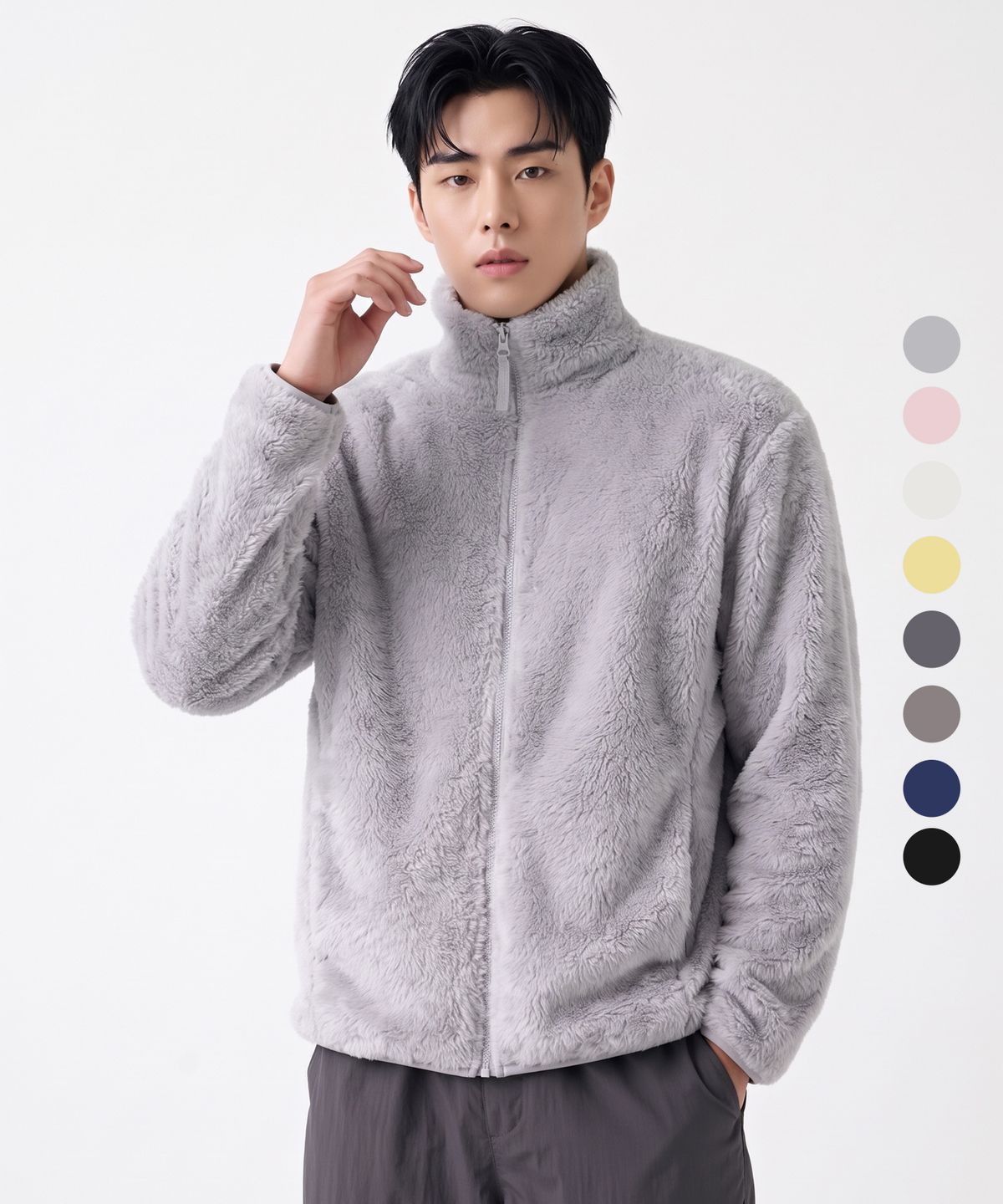 투엘라(2ELA) 남녀공용 윈터베이직 퍼플리스 자켓 8 Colors