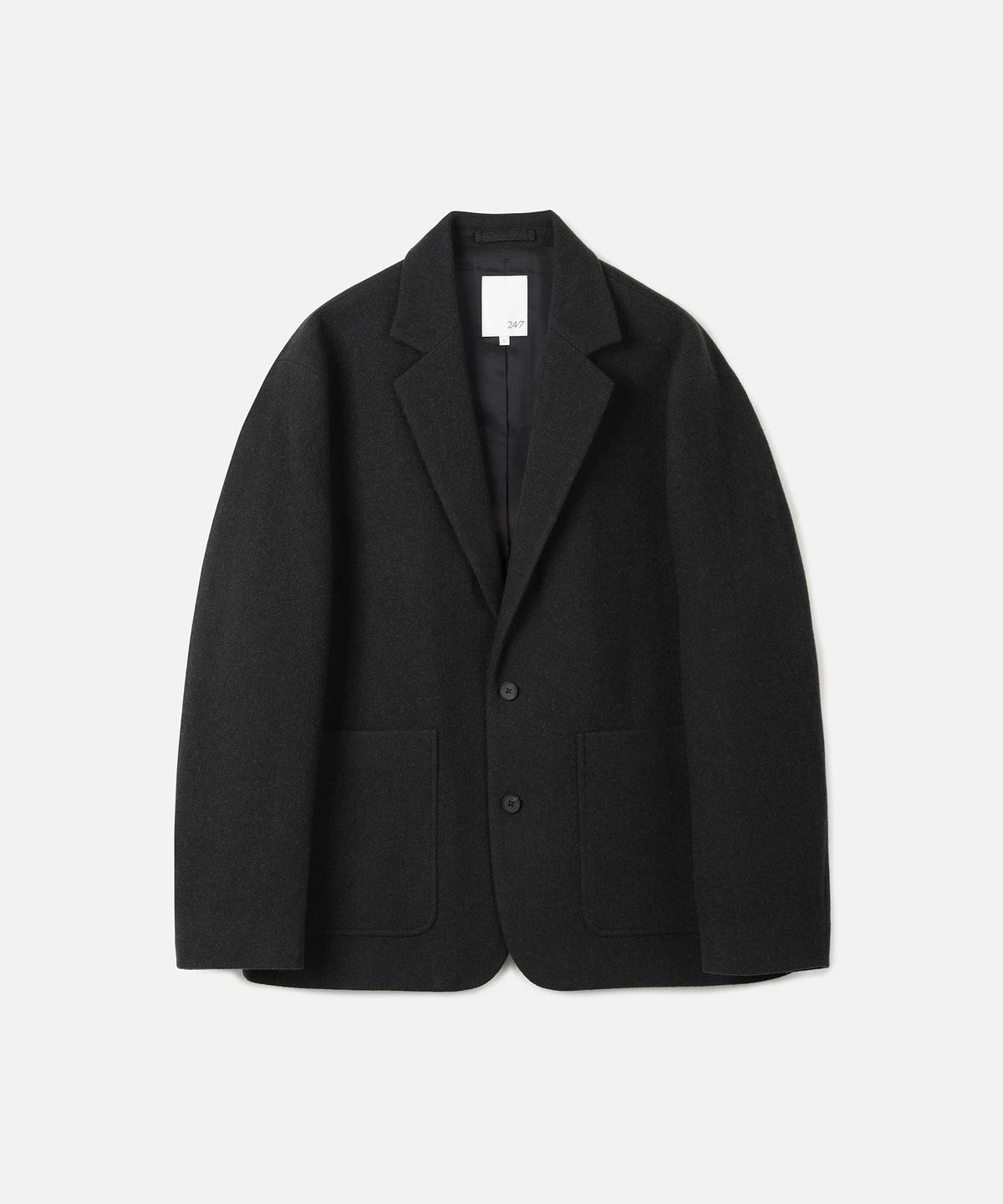 247시리즈(247SERIES) WOOL 헤링본 자켓 BLACK