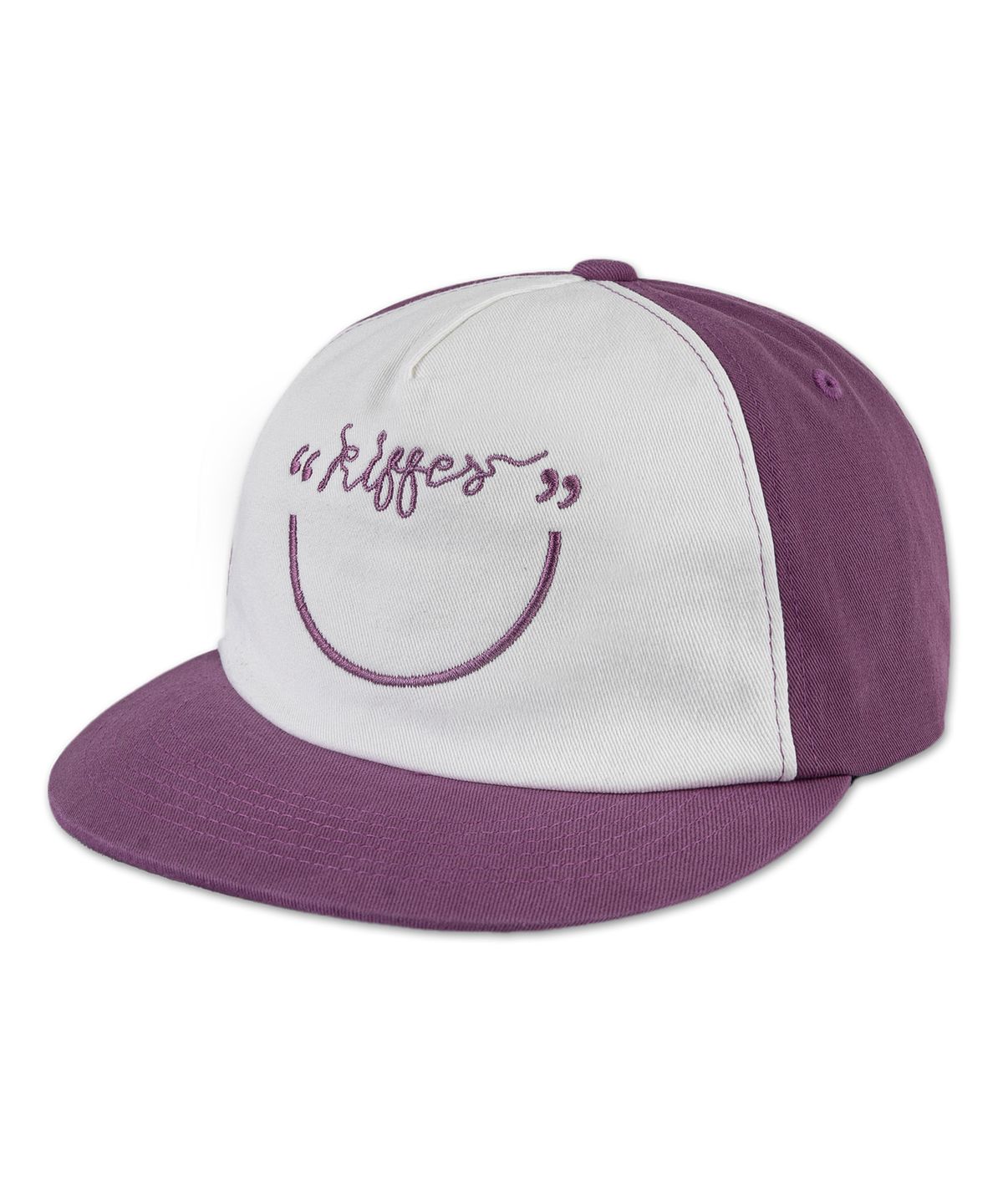 키페(KIFFER) Je Kiffe Smile 5-Panel two-tone ball cap-purple