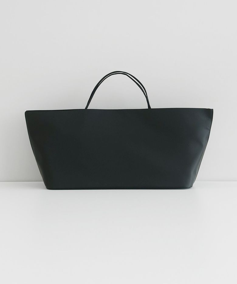 mute wide nylon tote BAG (BLACK)