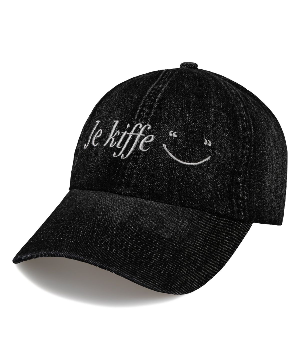 키페(KIFFER) Je Kiffe Smile Ball cap-denim black