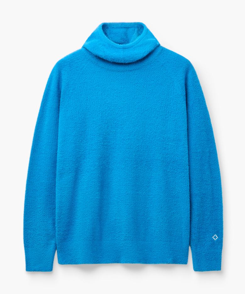메쉬 파일 래글런 후디_Cyan Blue