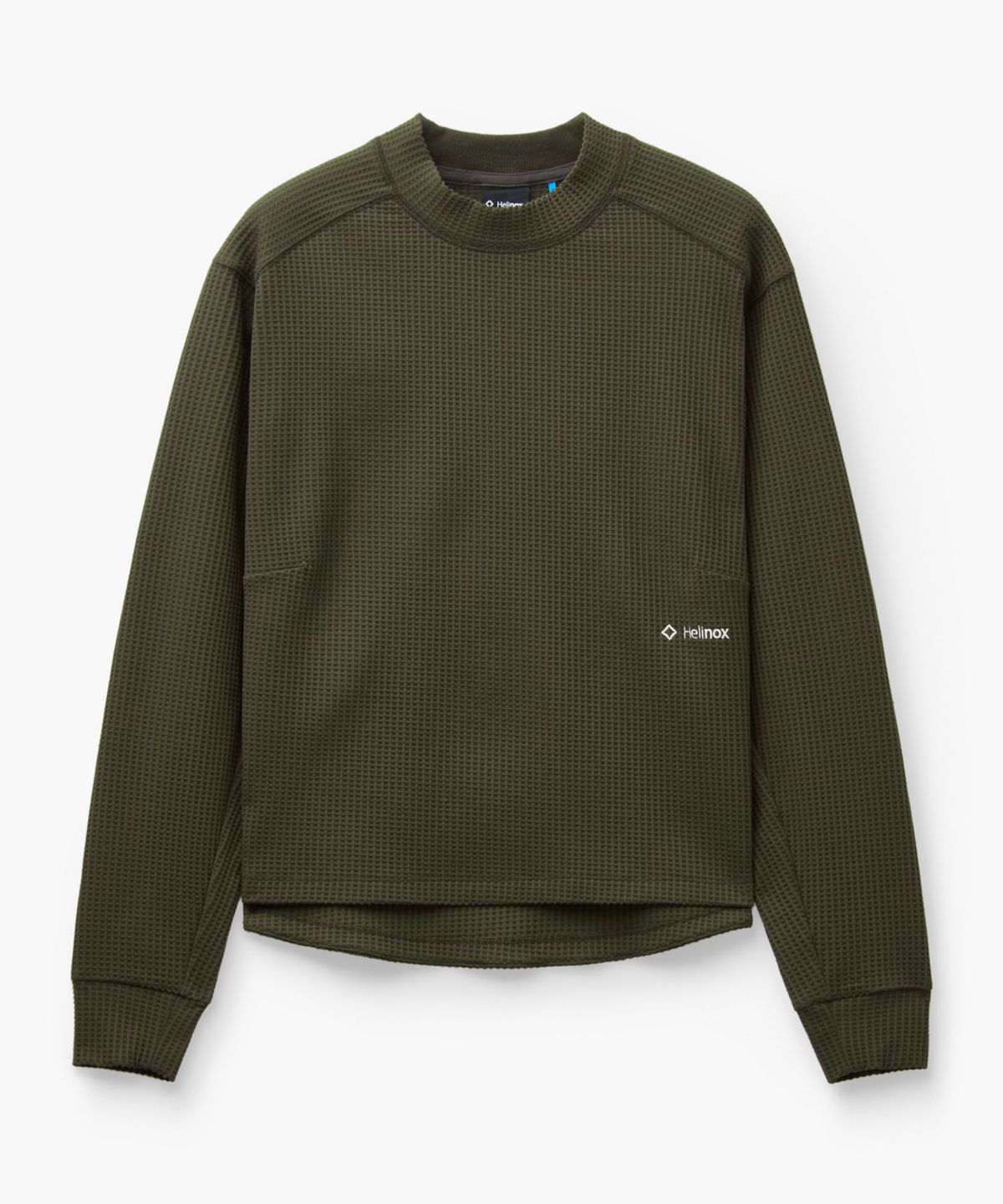 헬리녹스 웨어(HELINOX WEAR) 와플 모크넥 긴팔 티셔츠 우먼_Brown