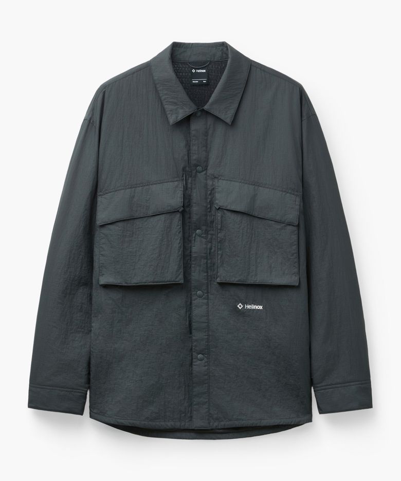 하이브리드 패디드 셔츠_Charcoal Gray