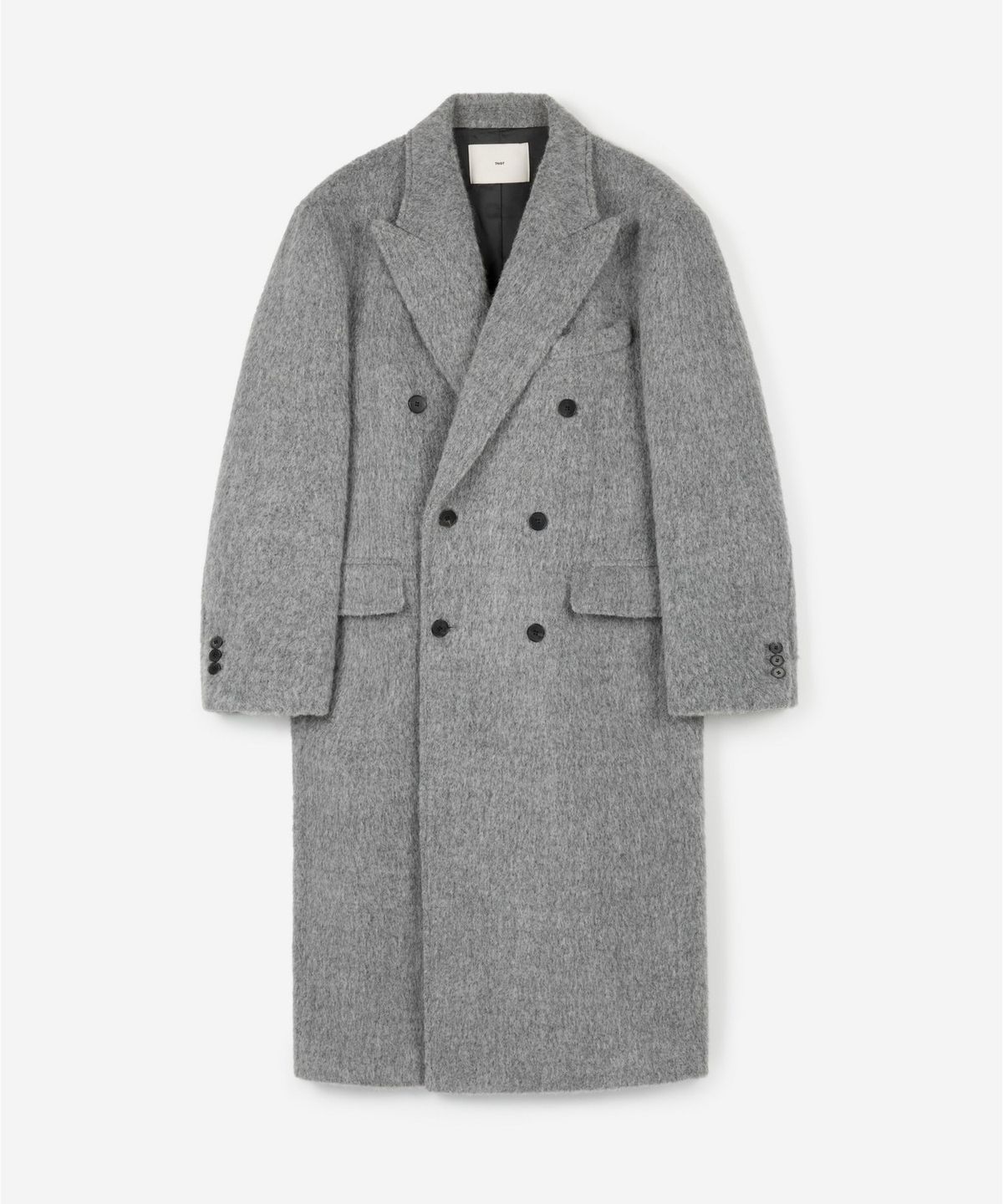 티엔지티(TNGT) Alpaca Oversized Double Coat (Light Grey) TNCO6F106G2