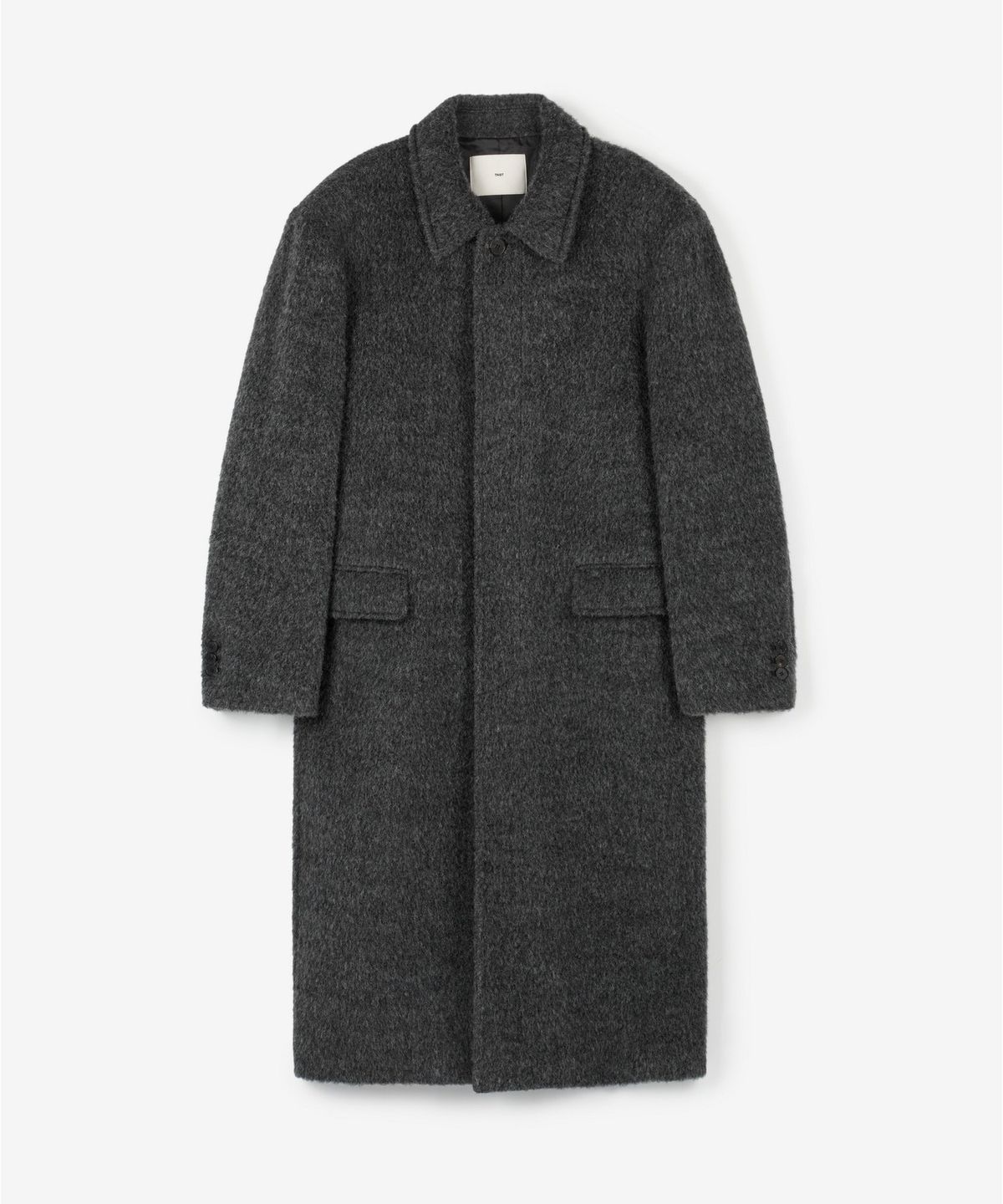 티엔지티(TNGT) Oversized Alpaca Mac Coat (Dark Grey) TNCO6F101CG