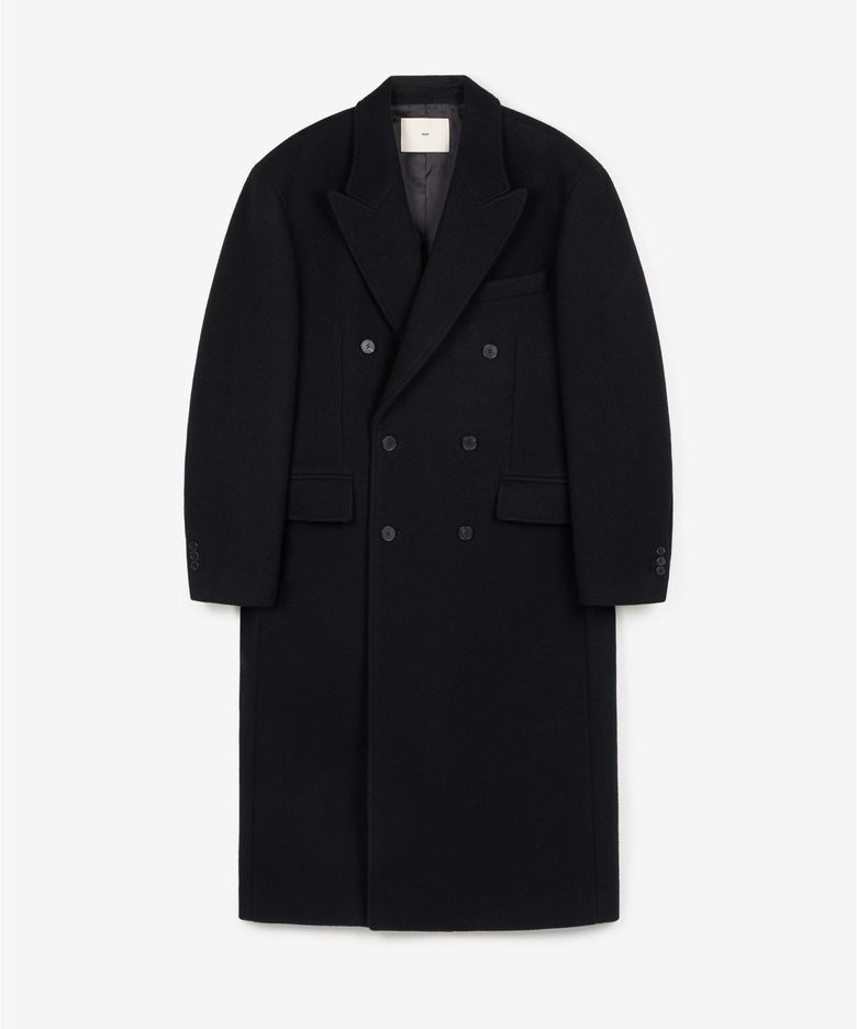 W Oversized Tailored Double Coat (Black) TNCO6F102BK