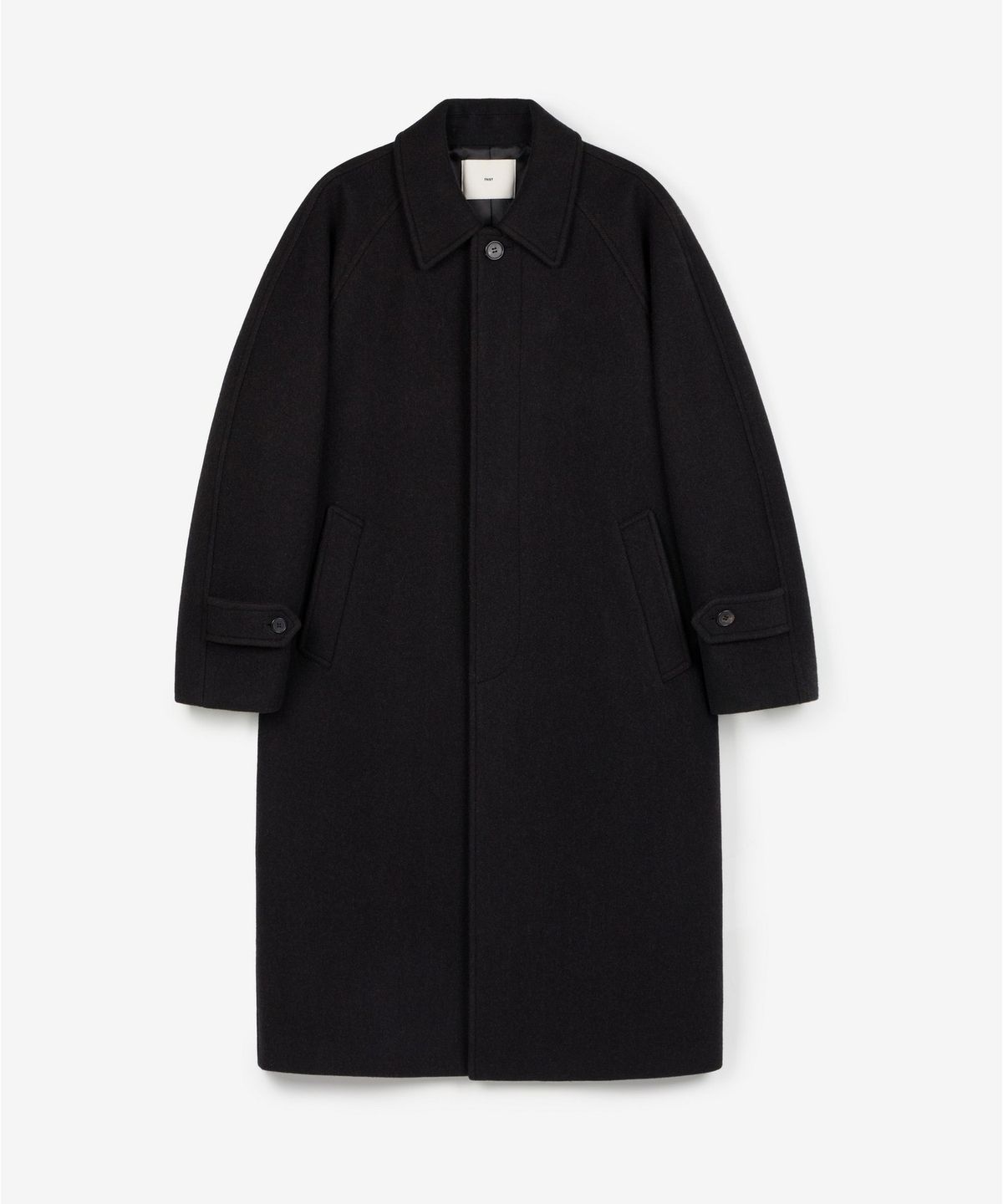티엔지티 우먼(TNGT WOMAN) W Virgin Wool Herringbone Balmacaan Coat (Dark Brown) TNCO6F100W2