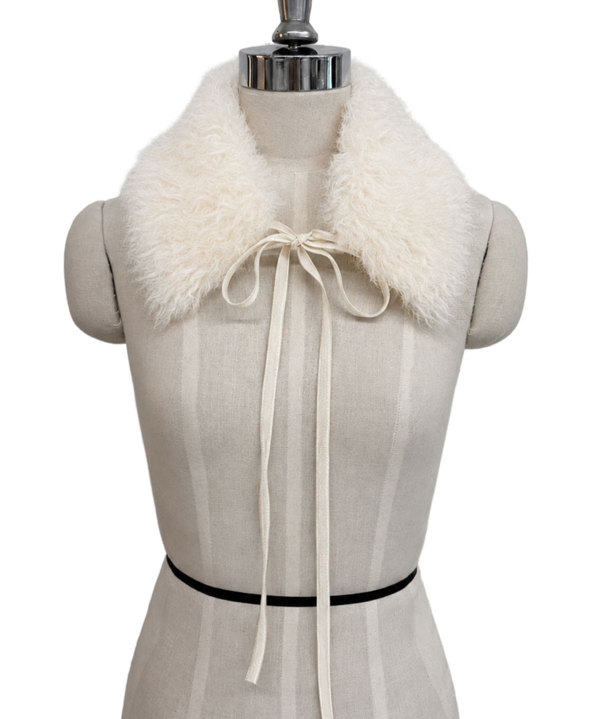 엘무드 우먼(LMOOD WOMEN) POODLE Mohair Fur Collar Ecru