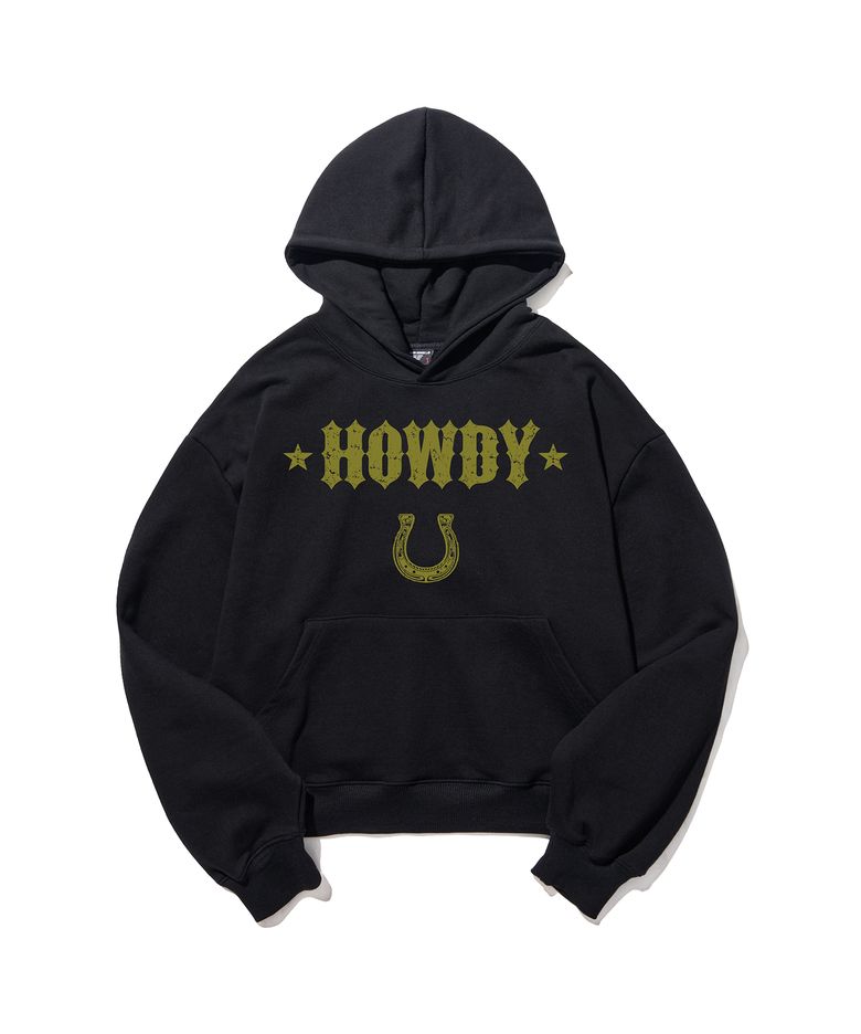 DW HOWDY 크롭 후드티셔츠 2Color