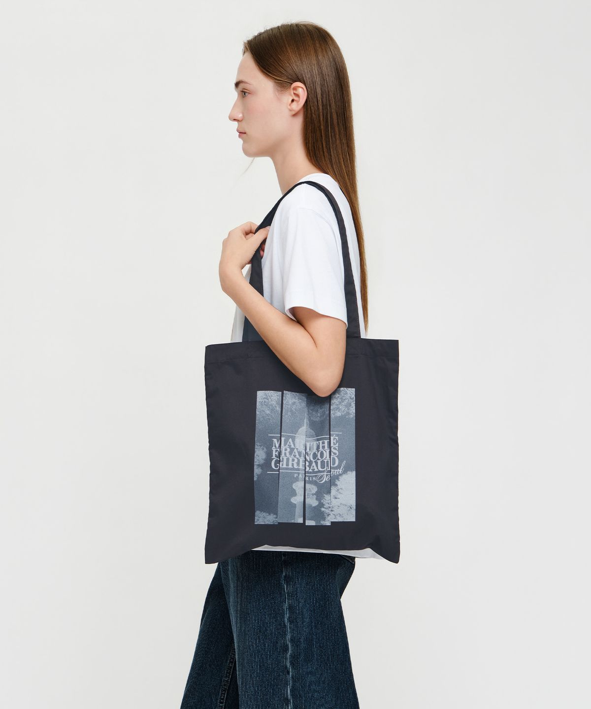 마리떼 프랑소와 저버(MARITHÉ + FRANҪOIS GIRBAUD) SEOUL EXCLUSIVE GRAPHIC ECO BAG charcoal