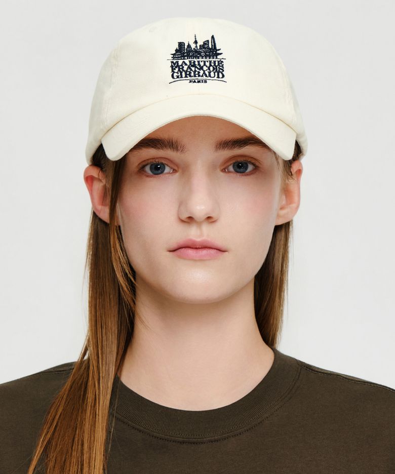 SEOUL EXCLUSIVE CLASSIC LOGO CAP ivory