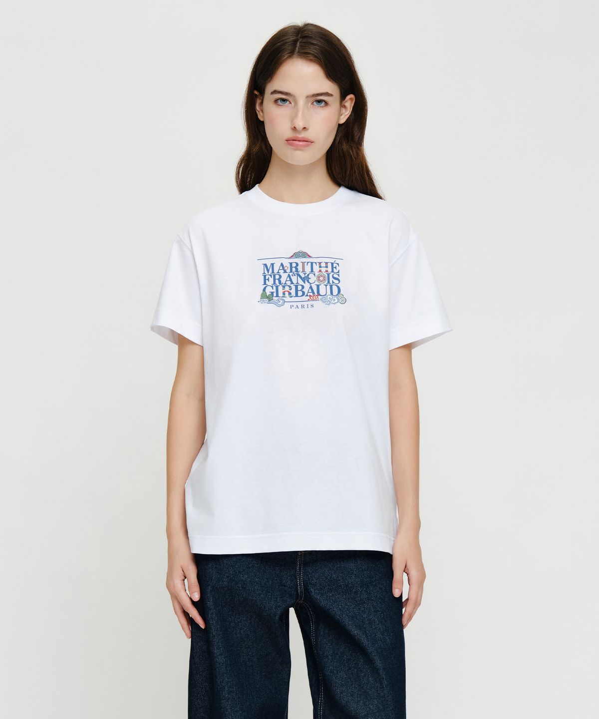 마리떼 프랑소와 저버(MARITHÉ + FRANҪOIS GIRBAUD) SEOUL EXCLUSIVE CLASSIC LOGO TEE white