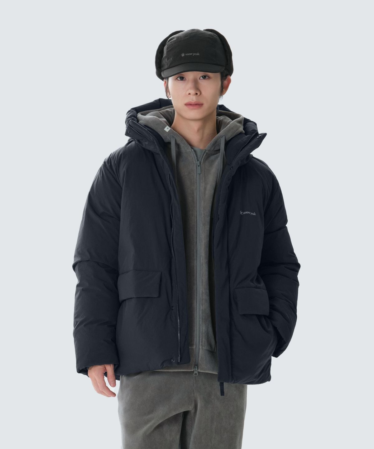 스노우피크 어패럴(SNOWPEAK APPAREL) 시티캠퍼 후드 헤비 다운 자켓 (S26WMGDJ10) Dark Navy