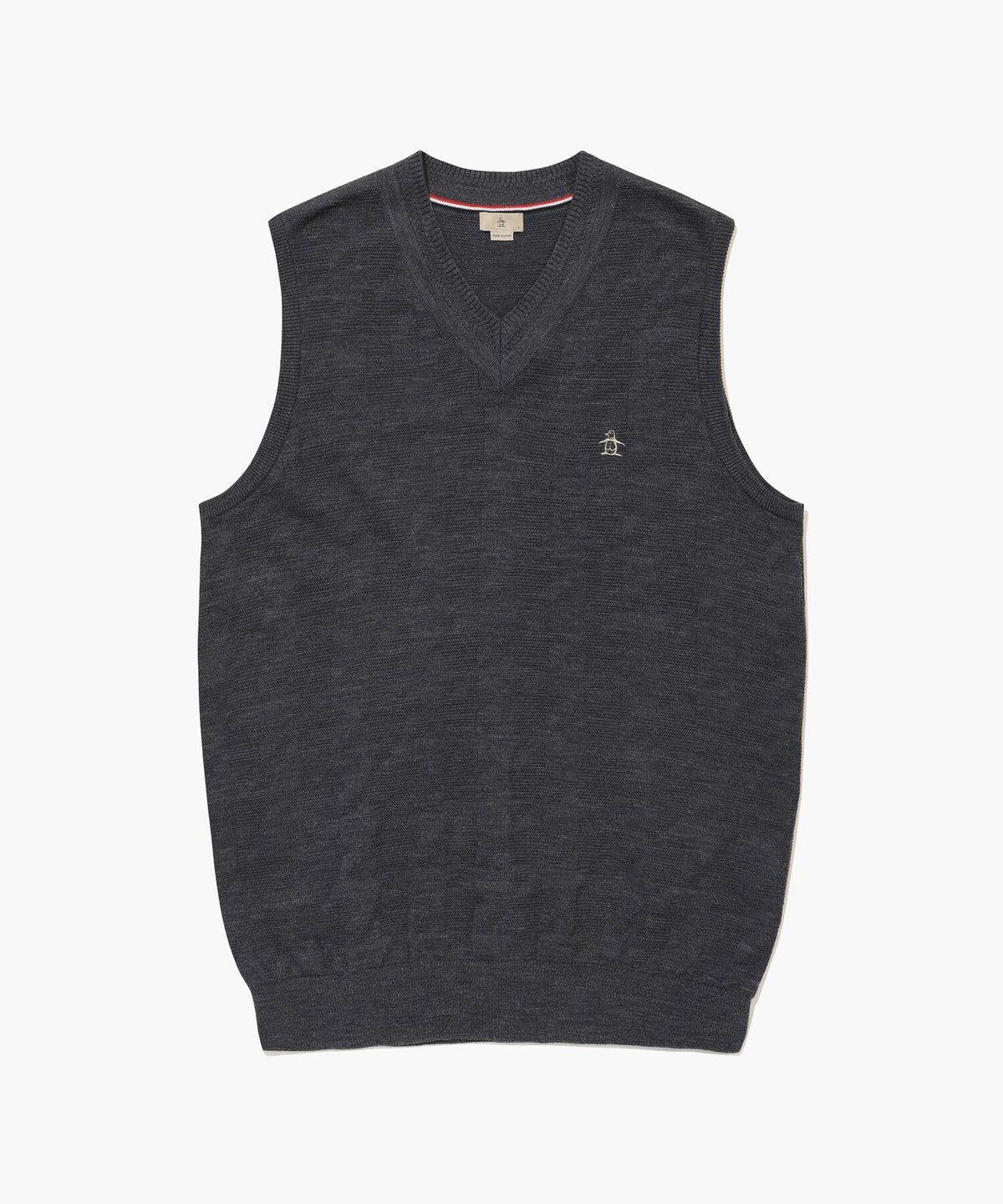 먼싱웨어(MUNSINGWEAR) 남성 조직감 니트 베스트 그레이 MR311MKV91