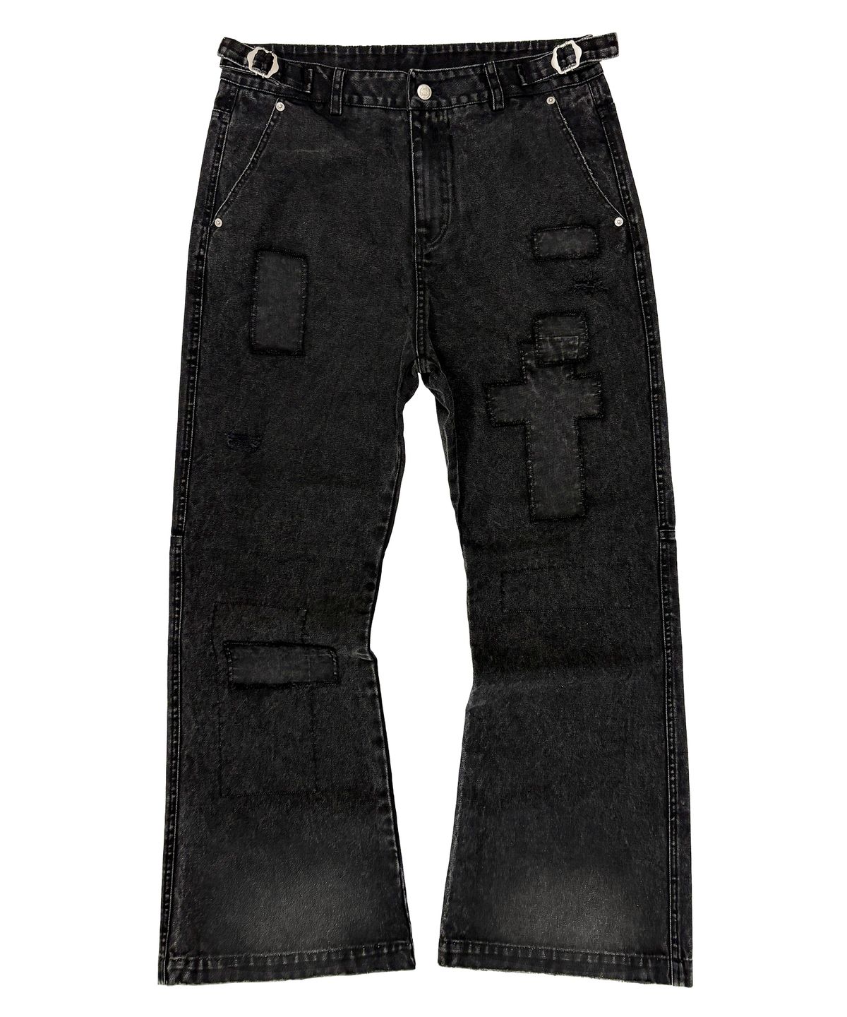 플레이버리즘(FLAVORISM) VTG Patchwork Flared Pants (TP0077)