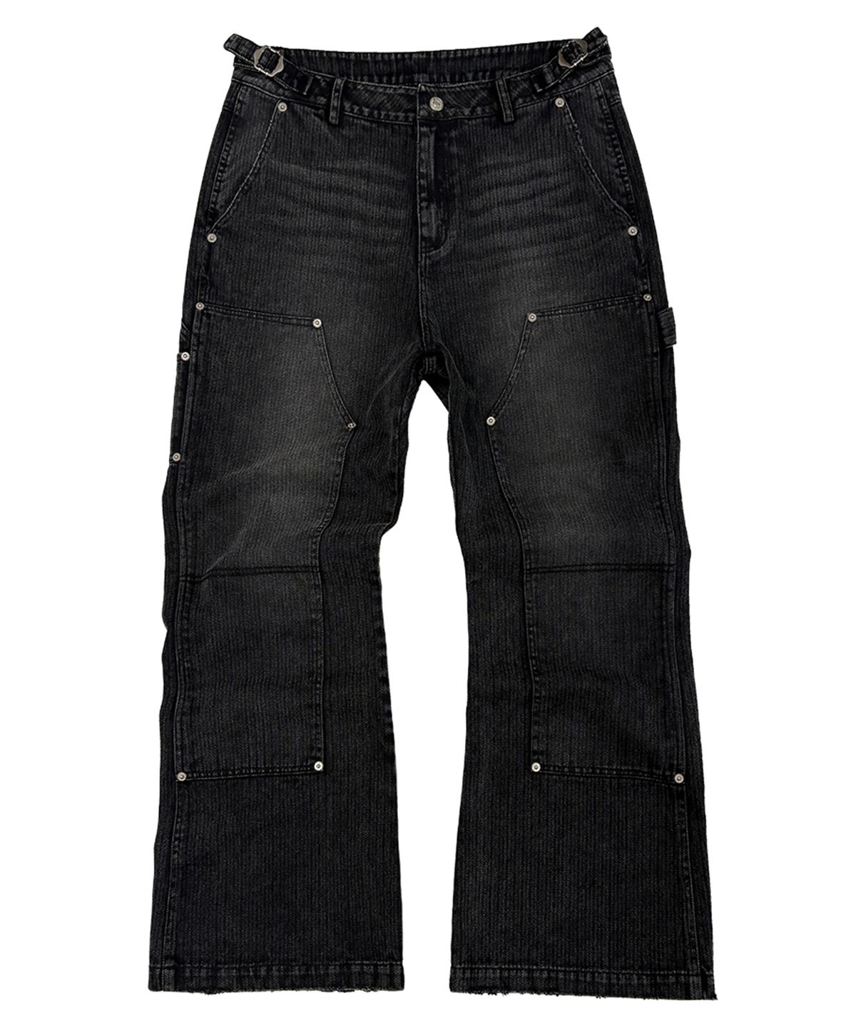 플레이버리즘(FLAVORISM) HBT Double Knee Flared Pants (TP0078)