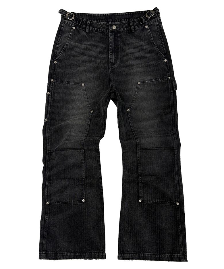 HBT Double Knee Flared Pants (TP0078)