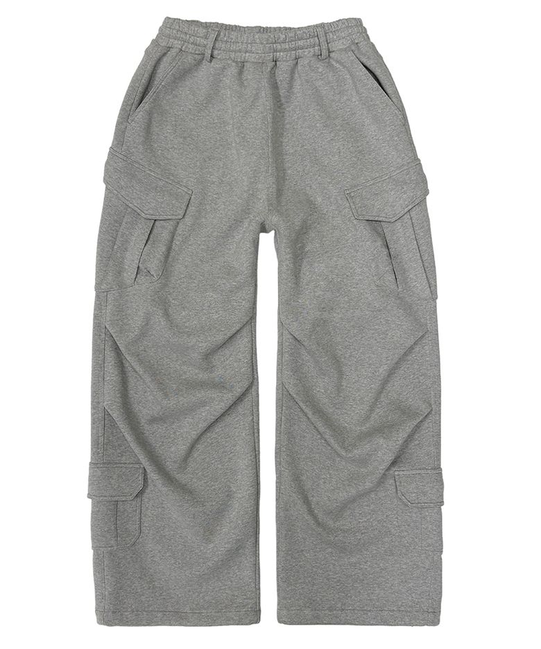 Wide Cargo Heavy Sweat Pants (TP0079-1)