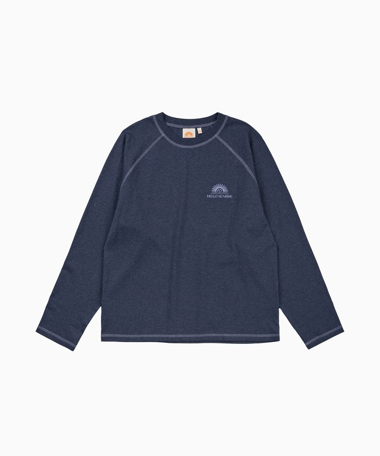 OG Logo Raglan L/S Tee_Navy
