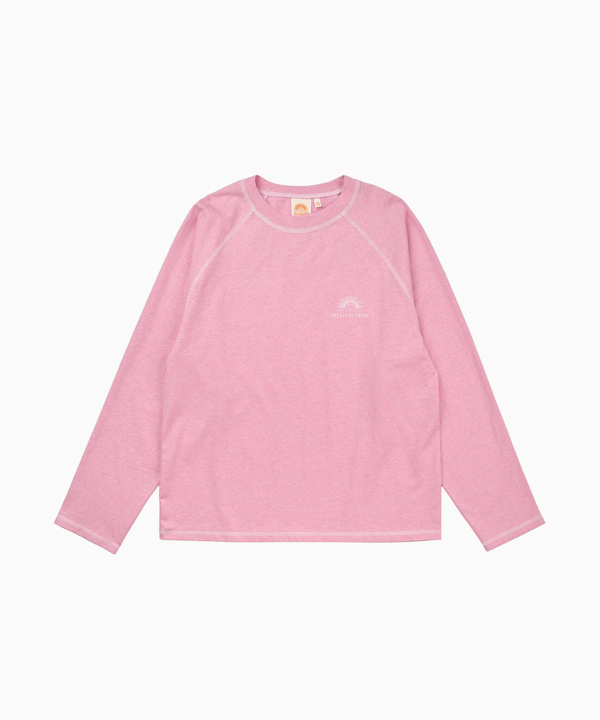 헬로 선라이즈(HELLO SUNRISE) OG Logo Raglan L/S Tee_Pink