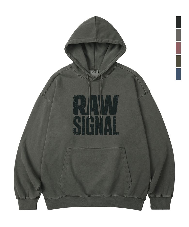 Raw Signal 피그먼트 오버핏 후드_5 COL