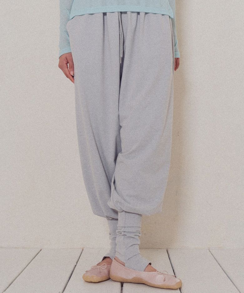 Stripe Warmer Jogger Pants-Melange