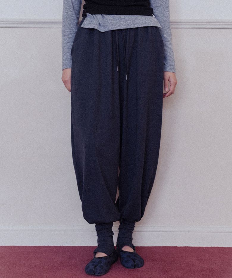 Stripe Warmer Jogger Pants-Black